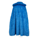 One Piece Sanji Blue Plush Cloak Cosplay Costume Outfits Halloween Carnival Suit 