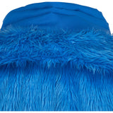 One Piece Sanji Blue Plush Cloak Cosplay Costume Outfits Halloween Carnival Suit 