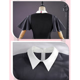 Oshi no Ko Rubii Hoshino Women Black Dress Cosplay Costume Outfit Halloween Carnival Suit