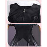 Oshi no Ko Rubii Hoshino Women Black Dress Cosplay Costume Outfit Halloween Carnival Suit