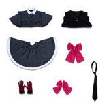 Oshi no Ko Ruby Hoshino Women Black Dress Cosplay Costume Outfit Halloween Carnival Suit