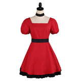 Oshi no Ko Ruby Hoshino Women Red Dress Cosplay Costume Outfit Halloween Carnival Suit