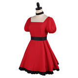 Oshi no Ko Ruby Hoshino Women Red Dress Cosplay Costume Outfit Halloween Carnival Suit