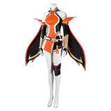 Overwatch Anran Ye Women Orange Outfit Cosplay Costume Outfit Halloween Carnival Suit