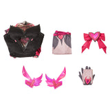 Overwatch D.VA Women Red Dress Cosplay Costume Outfits Halloween Carnival Suit