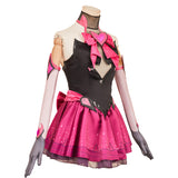 Overwatch D.VA Women Red Dress Cosplay Costume Outfits Halloween Carnival Suit