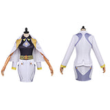 Overwatch Domina Women White Outfit Cosplay Costume Outfit Halloween Carnival Suit