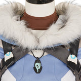 Overwatch Freja Women Blue Outfit Cosplay Costume Outfits Halloween Carnival Suit