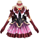 Overwatch Juno Black and Red Heart of Hope Magical Girl Myth Skin Cosplay Costume Outfit Halloween Carnival Suit