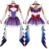 Overwatch Kiriko Magic Girls Women Purple Outfit Cosplay Costume Outfits Halloween Carnival Suit