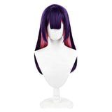 Overwatch Kiriko Purple Cosplay Wig Heat Resistant Synthetic Hair Carnival Halloween Party Props