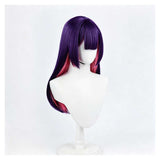 Overwatch Kiriko Purple Cosplay Wig Heat Resistant Synthetic Hair Carnival Halloween Party Props