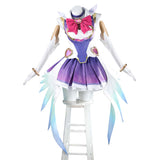 Overwatch Kiriko Women Magic Girls Purple Dress Cosplay Costume Outfits Halloween Carnival Suit