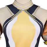 Overwatch OW Anran Women Yellow Outfit Cosplay Costume Outfit Halloween Carnival Suit