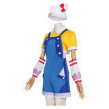 Overwatch OW Juno Women Hello Kitty Blue Outfit Cosplay Costume Outfit Halloween Carnival Suit