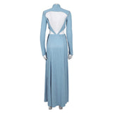 Padme Amidala Women Blue Dress Cosplay Costume Outfits Halloween Carnival Suit