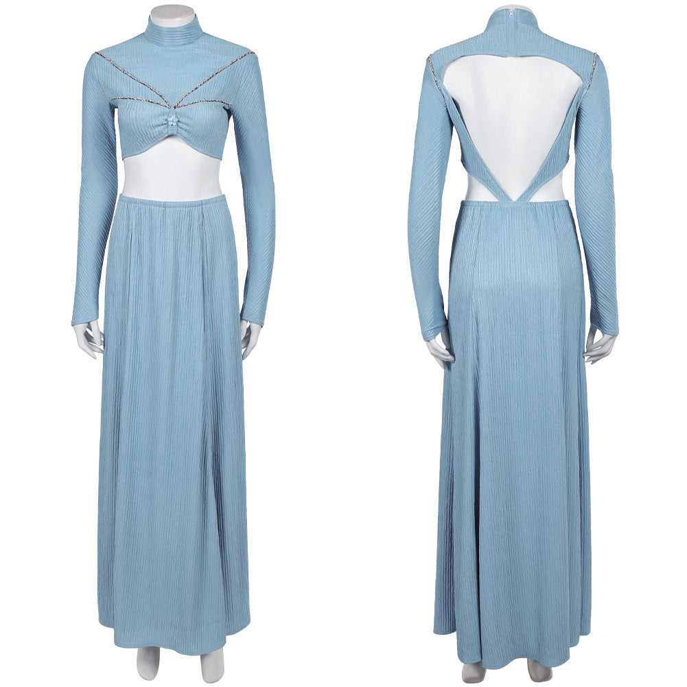 Padme Amidala Women Blue Dress Cosplay Costume Outfits Halloween Carni TrendsinCosplay Padme Amidala Women Blue Dress Cosplay Costume Outfits Halloween Carni TrendsinCosplay