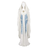 Padme Amidala Women White And Blue Cloak Cosplay Costume Outfits Halloween Carnival Suit