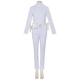 Padme Amidala Women White Outfit Cosplay Costume Outfit Halloween Carnival Suit