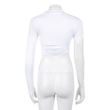 Padme Amidala Women White Top Cosplay Costume Outfit Halloween Carnival Suit