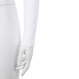 Padme Amidala Women White Top Cosplay Costume Outfit Halloween Carnival Suit