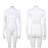Padme Amidala Women White Top Cosplay Costume Outfit Halloween Carnival Suit