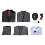 Peaky Blinders Tommy Shelby Gray Outfit Cosplay Costume Outfit Halloween Carnival Suit
