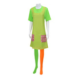 Pippi longstocking Pippi Women Green Outfit Cosplay Costume Outfit Halloween Carnival Suit