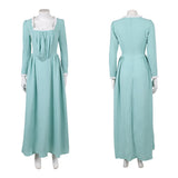 Pirates of the Caribbean Elizabeth Swann Women Green Dress Cosplay Costume Outfit Halloween Carnival Suit