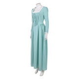 Pirates of the Caribbean Elizabeth Swann Women Green Dress Cosplay Costume Outfit Halloween Carnival Suit