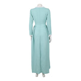 Pirates of the Caribbean Elizabeth Swann Women Green Dress Cosplay Costume Outfit Halloween Carnival Suit