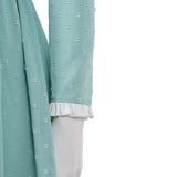 Pirates of the Caribbean Elizabeth Swann Women Green Dress Cosplay Costume Outfit Halloween Carnival Suit