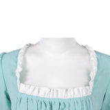Pirates of the Caribbean Elizabeth Swann Women Green Dress Cosplay Costume Outfit Halloween Carnival Suit