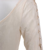 Pirates of the Caribbean Elizabeth Swann Women White Dress Cosplay Costume Outfit Halloween Carnival Suit