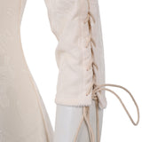 Pirates of the Caribbean Elizabeth Swann Women White Dress Cosplay Costume Outfit Halloween Carnival Suit