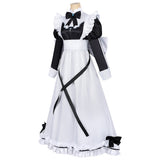 Playing Death Games to Put Food on the Table Aoi Women Maid Dress Cosplay Costume Outfit Halloween Carnival Suit