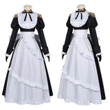 Playing Death Games to Put Food on the Table Benya Women Maid Dress Cosplay Costume Outfit Halloween Carnival Suit