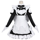 Playing Death Games to Put Food on the Table Momono Women Maid Dress Cosplay Costume Outfit Halloween Carnival Suit