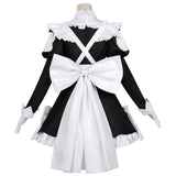 Playing Death Games to Put Food on the Table Momono Women Maid Dress Cosplay Costume Outfit Halloween Carnival Suit