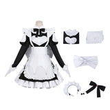 Playing Death Games to Put Food on the Table Momono Women Maid Dress Cosplay Costume Outfit Halloween Carnival Suit