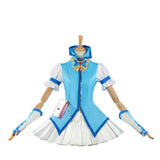 Pretty Cure Karen Minazuki Women Blue Dress Cosplay Costume Outfit Halloween Carnival Suit