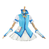 Pretty Cure Karen Minazuki Women Blue Dress Cosplay Costume Outfit Halloween Carnival Suit