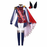 Pretty Derby Rose Kingdom Women Blue Uniform Cosplay Costume Outfit Halloween Carnival Suit