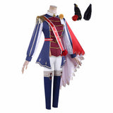 Pretty Derby Rose Kingdom Women Blue Uniform Cosplay Costume Outfit Halloween Carnival Suit