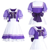Pretty Derby Special Week Women Purple Dress Cosplay Costume Outfit Halloween Carnival Suit