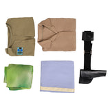 Princess Leia Camo Endor Poncho Green Outfit Cosplay Costume Outfits Halloween Carnival Suit