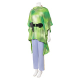 Princess Leia Camo Endor Poncho Green Outfit Cosplay Costume Outfits Halloween Carnival Suit