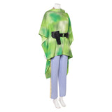 Princess Leia Camo Endor Poncho Green Outfit Cosplay Costume Outfits Halloween Carnival Suit