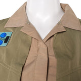 Princess Leia Camo Endor Poncho Green Outfit Cosplay Costume Outfits Halloween Carnival Suit