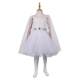 Princess Leia Kids Children White Dress Cosplay Costume Outfits Halloween Carnival Suit